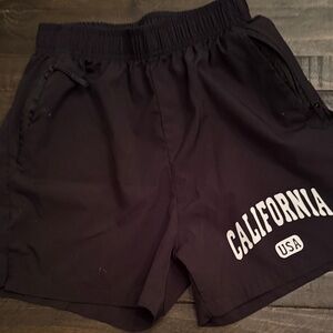 Black California USA Shorts